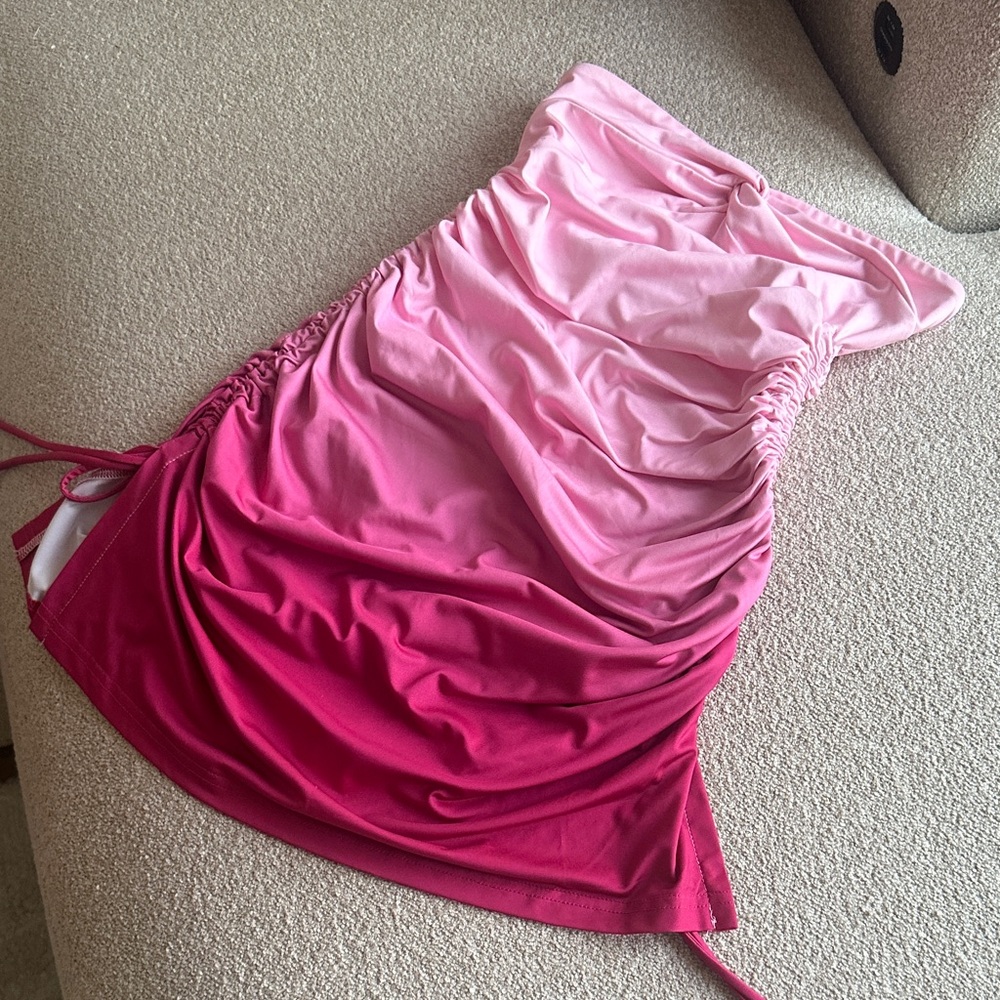 White Fox Boutique Pink Ombre Mini Dress